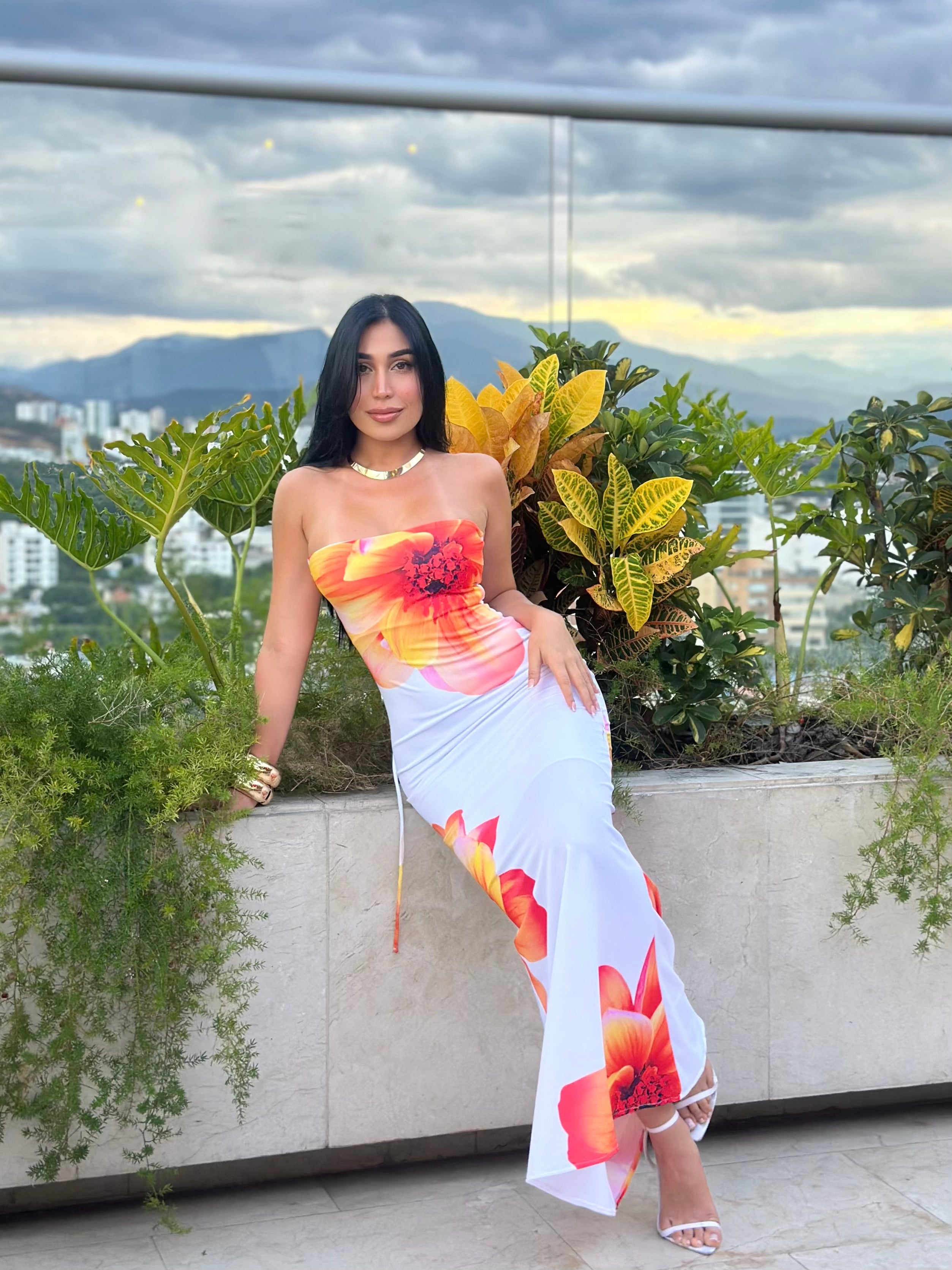 Vestido Margarita Control de abdomen